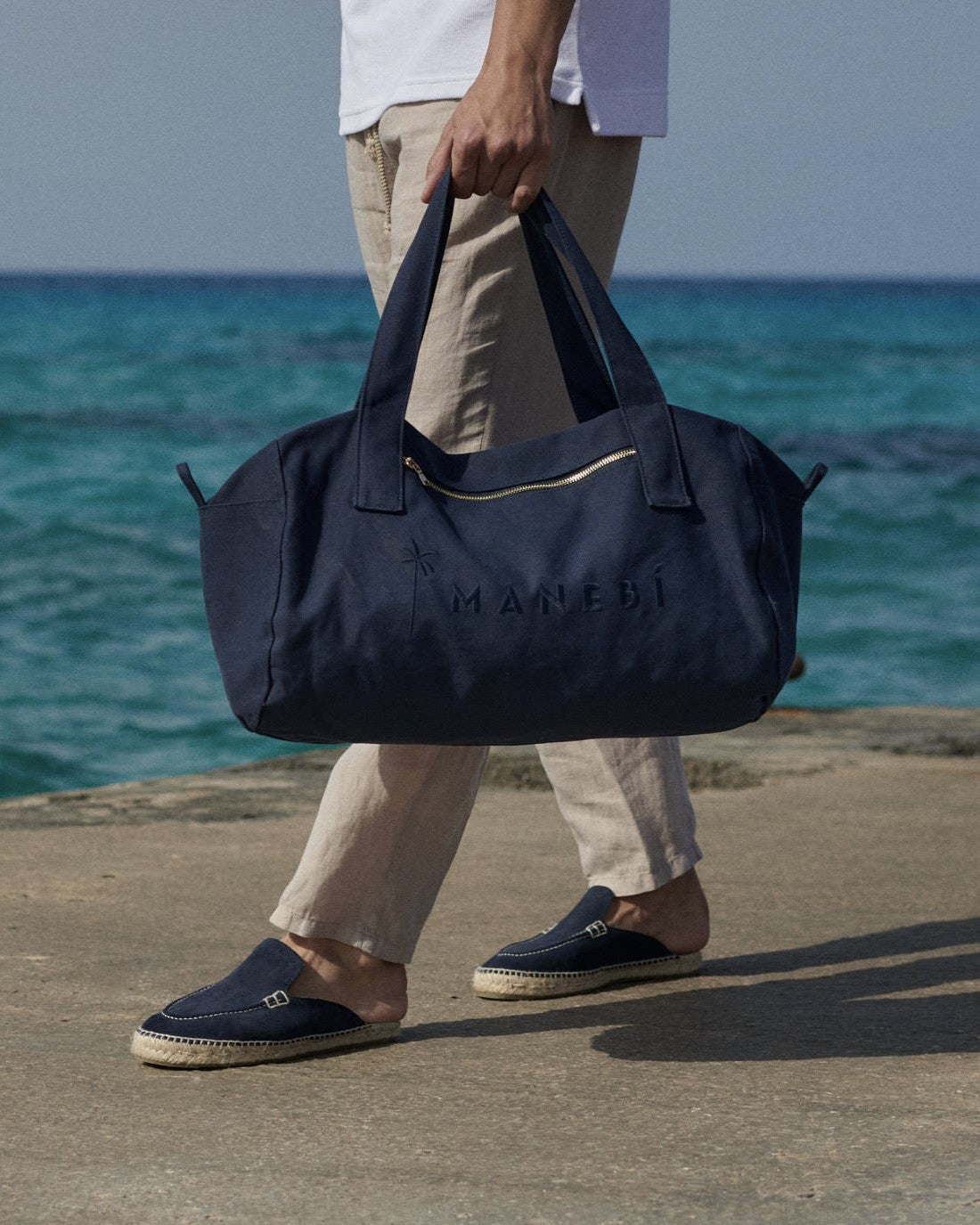Canvas La Havana Weekend Bag - Patriot Blue