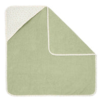 Hooded towel muslin Blueberry Leaves - 100x100 cm