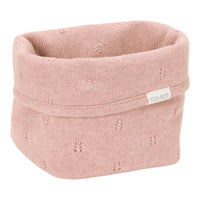 Knitted storage basket small Pure Blossom