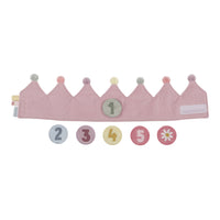 Birthday Crown with Numbers Pink