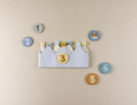 Birthday Crown with Numbers Blue