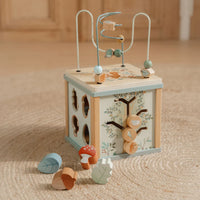 Wooden activity cube - Forest Friends