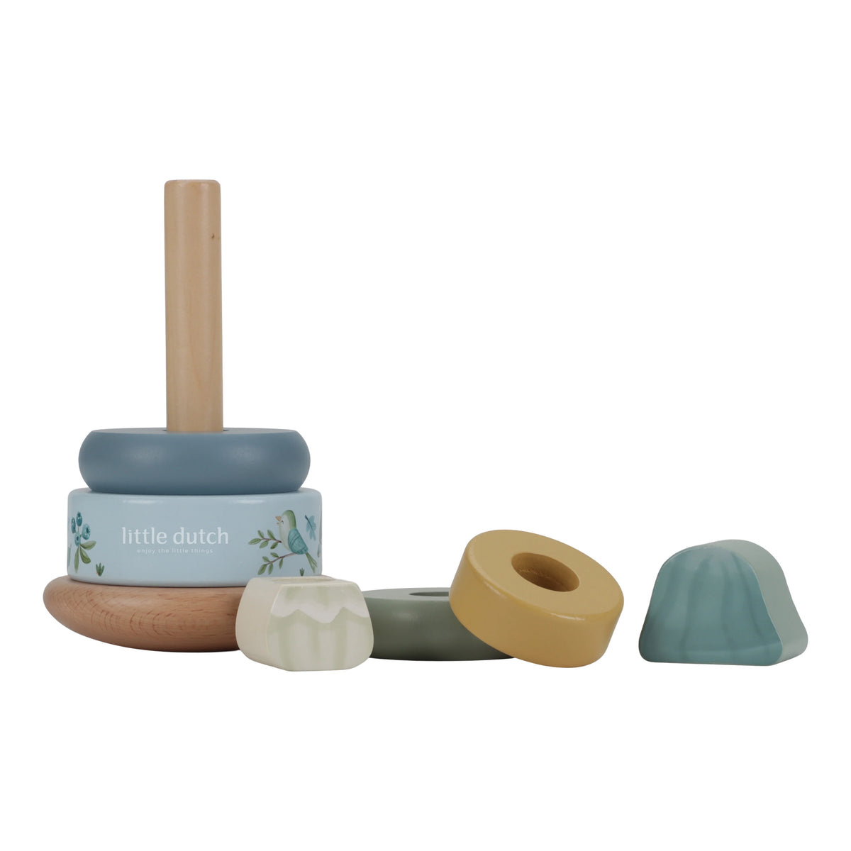 Rocking ring stacker wood - Forest Friends