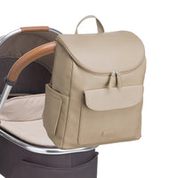 Lennox Vegan Leather Convertible Backpack Oatmeal
