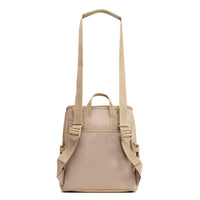 Lennox Vegan Leather Convertible Backpack Oatmeal