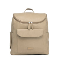 Lennox Vegan Leather Convertible Backpack Oatmeal