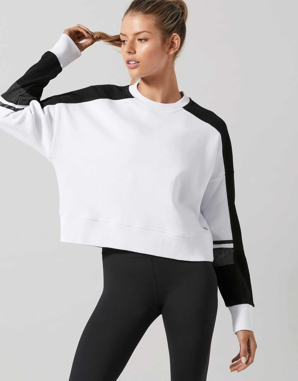 Alyna Sweater in White and Black