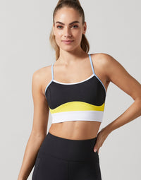 Karvina-2X Black/Citrus Sport Bra