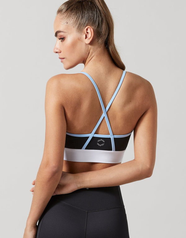 Karvina-2X Black/Citrus Sport Bra
