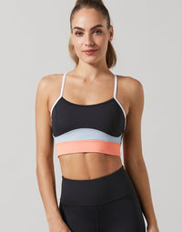 Karvina-2X Black/Papaya Sport Bra