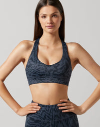 Kira Sports Bra - Ink Liquid Print