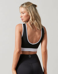 Marlow Sports Bra in Tarmac Black