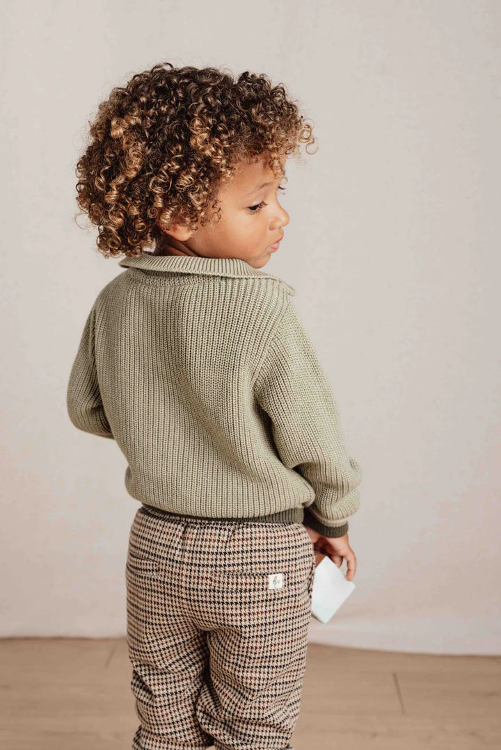 Knitted Sweater Green | Little Farm