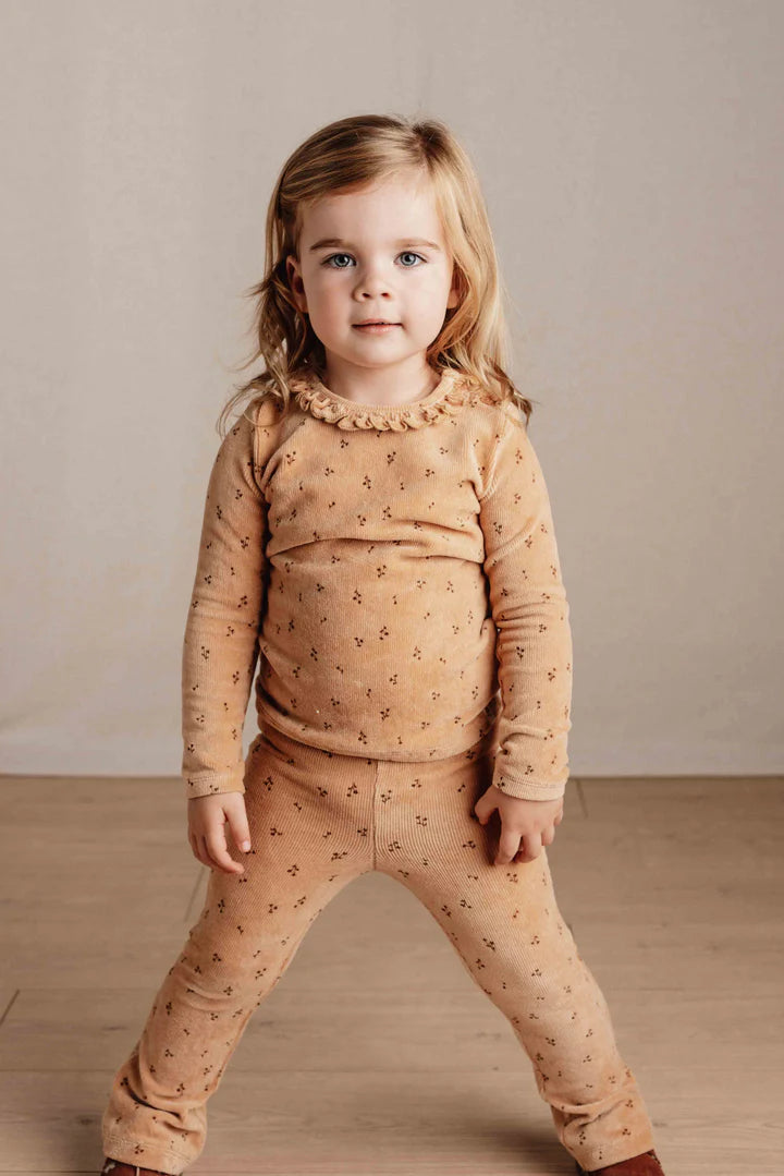 Flared Trousers Almond Blooming Flower | Little Farm