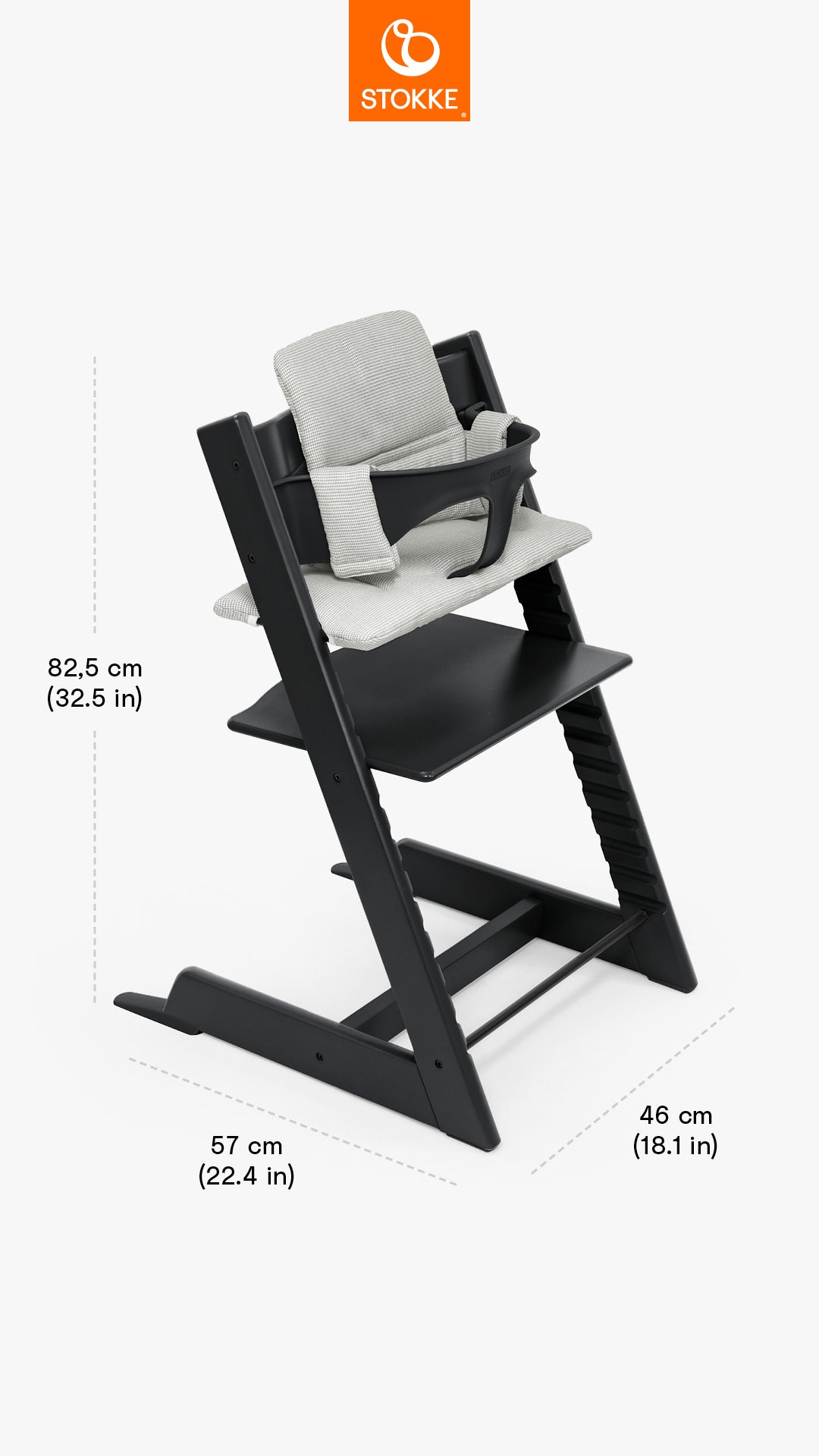 Tripp Trapp High Chair Bundle + Cushion