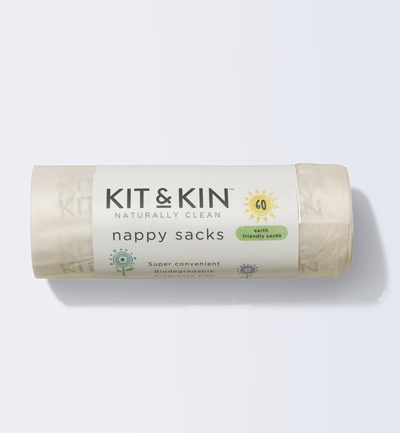 Kit & Kin Biodegradable Nappy Sacks (60 pack)