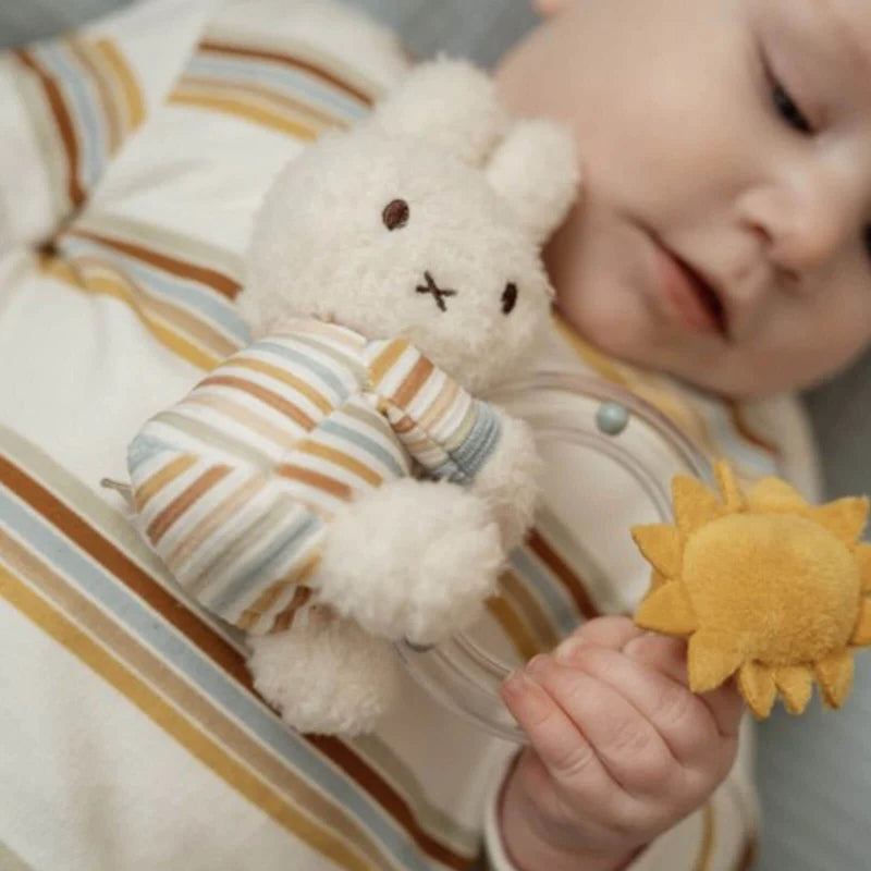 Miffy rattle ring Vintage Sunny Stripes