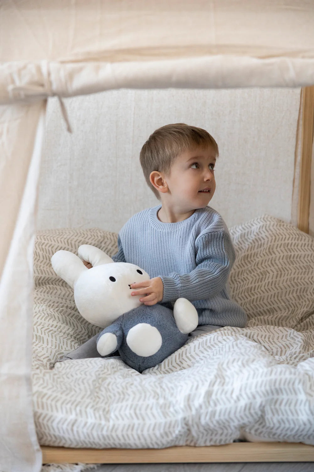 Cuddle Toy Miffy Fluffy Blue 35 cm