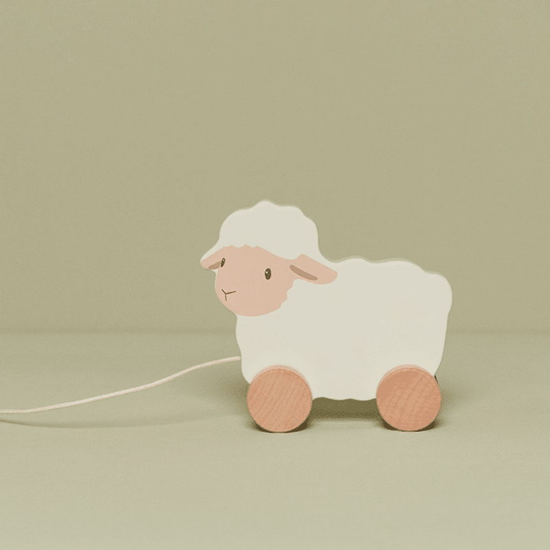Pull along sheep