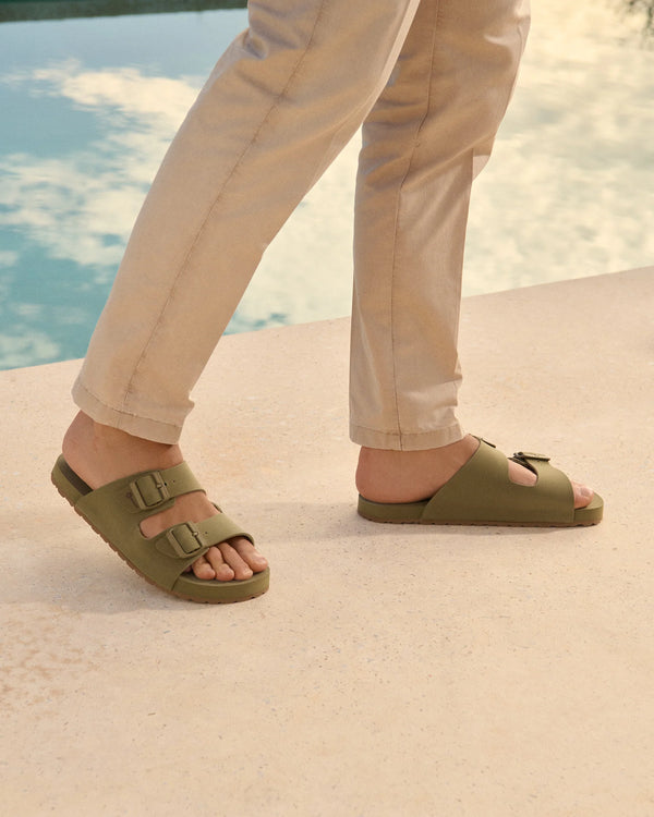 Men's Eva Nordic Swim Sandals Honolulu - Kaki Green