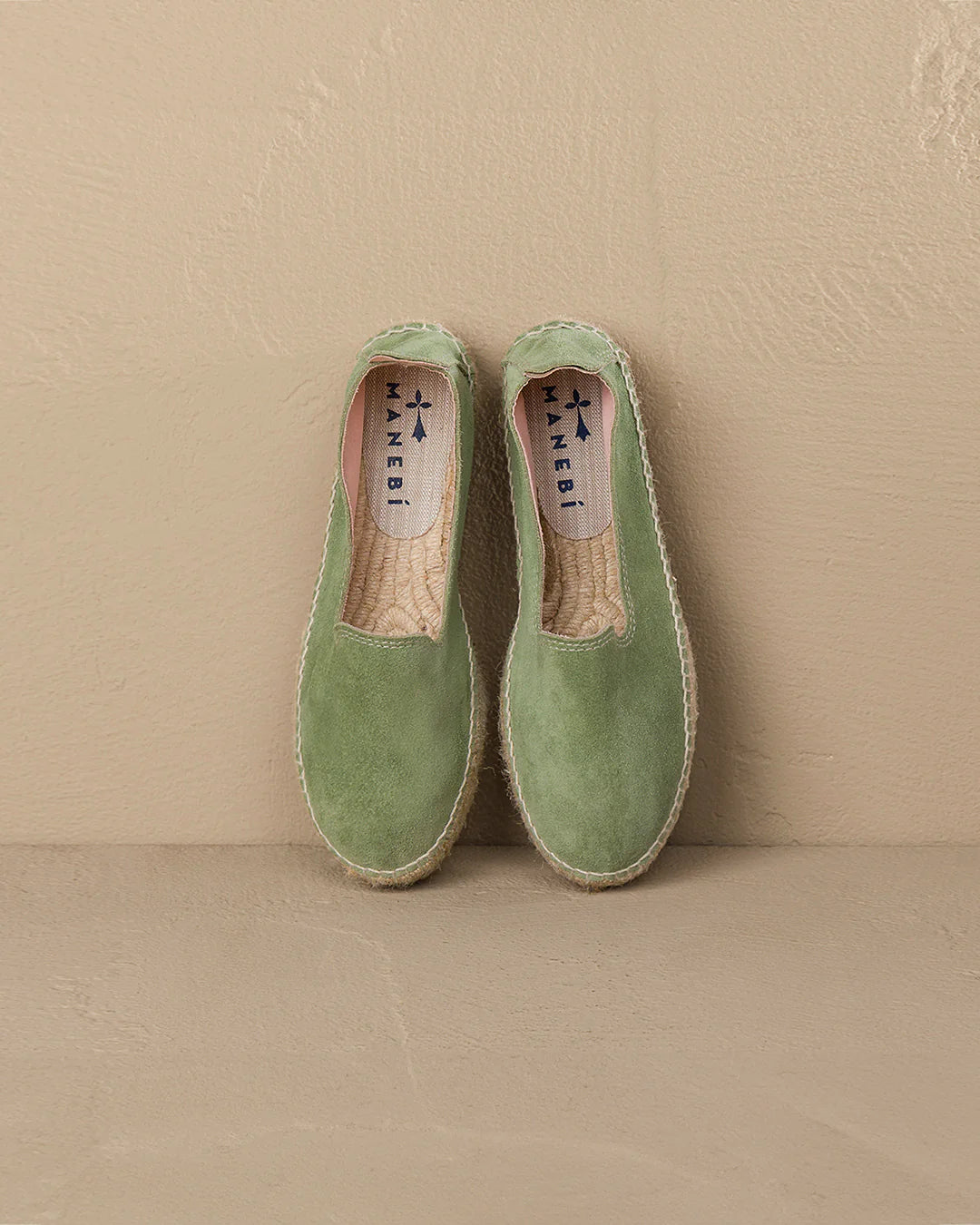 Women's Suede Double Sole Espadrilles Hamptons - Sage