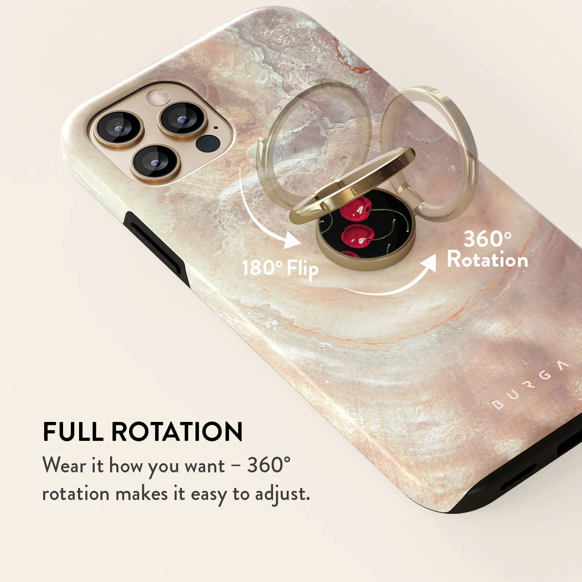 Burga Cherrybomb Ring Holder Gold