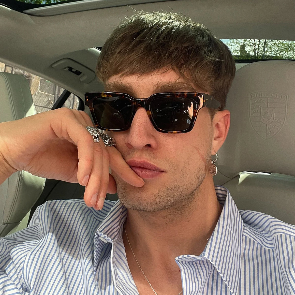 Burga No Flashes Maple Tortoise/Olive Sunglasses