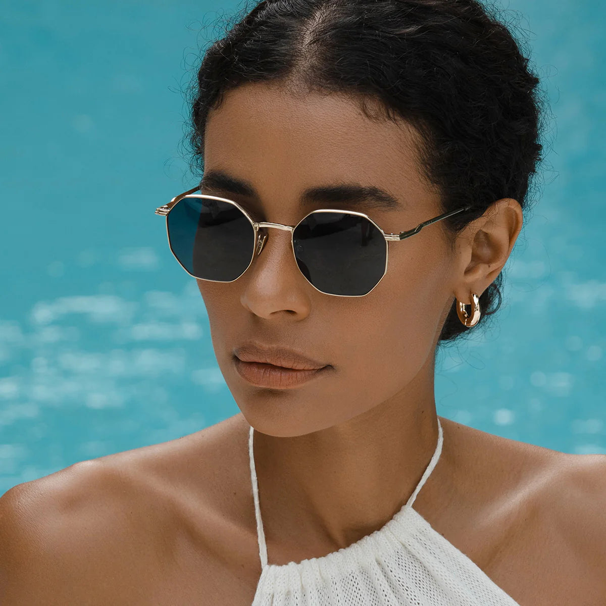 Burga Attitude Soft Gold/Horizon Blue Sunglasses