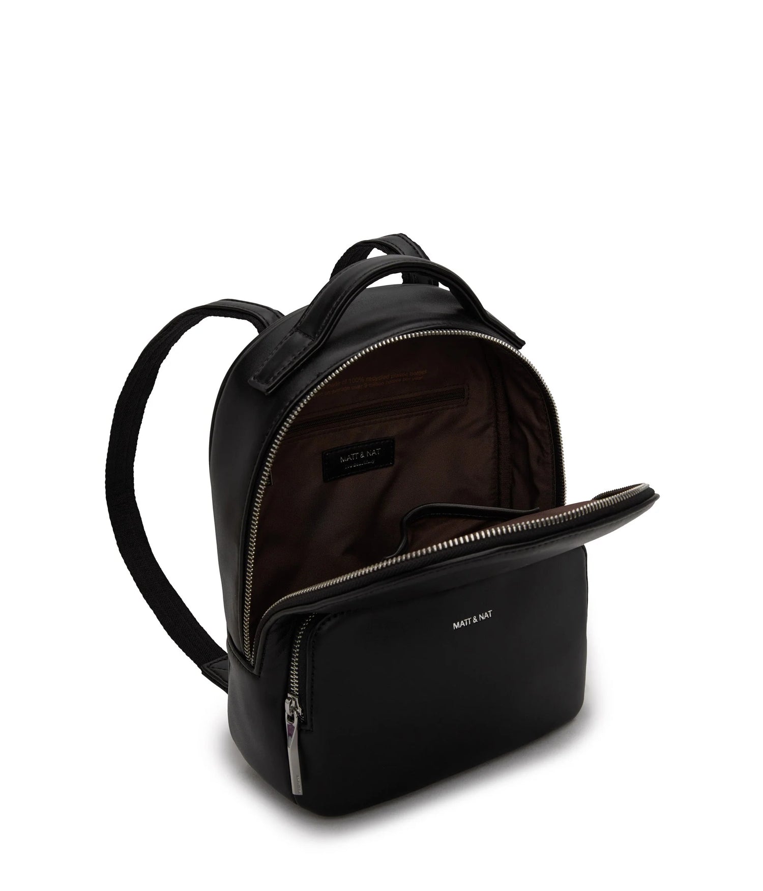 Carosm Small Vegan Backpack - Sol Black