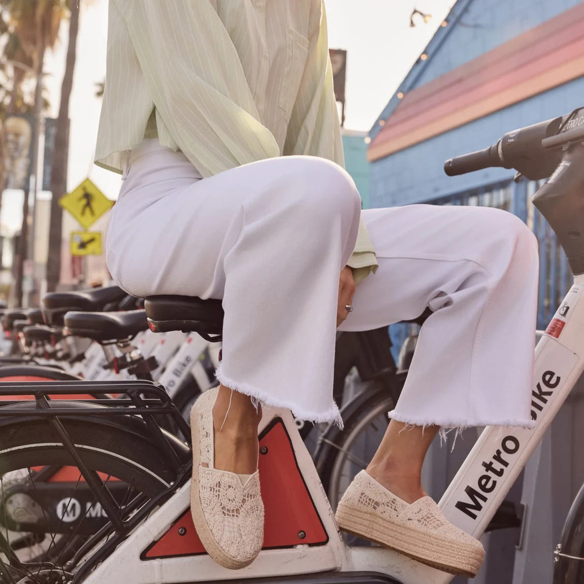 Women's Valencia Platform Espadrille - Natural Crochet Lace