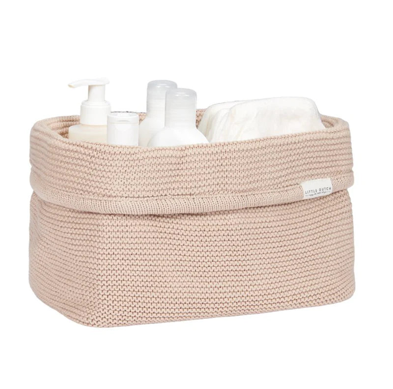 Knitted Storage basket large Beige