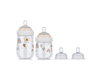 Baby Bottle Starter Set 4pcs - Sunshine & Rainbow