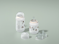 Baby Bottle Starter Set 4pcs - Sunshine & Rainbow