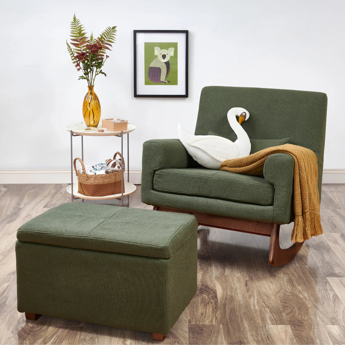 Serena Footstool Bouclé