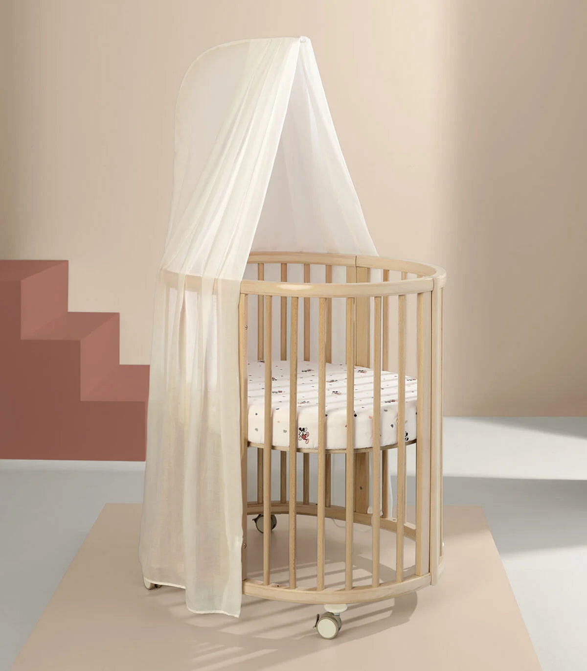 Stokke® Sleepi™ Mini Fitted Sheet V3 Mickey Celebration