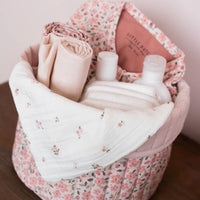 Quilted Storage Basket Small Fairy Floral