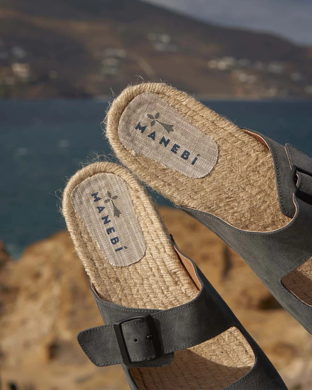 Men's Suede Nordic Sandals Hamptons - Carbon Grey