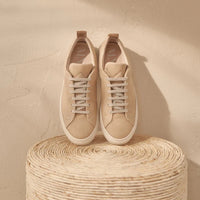 Men's Cotton Chevron Sneakers - Yucatan Natural