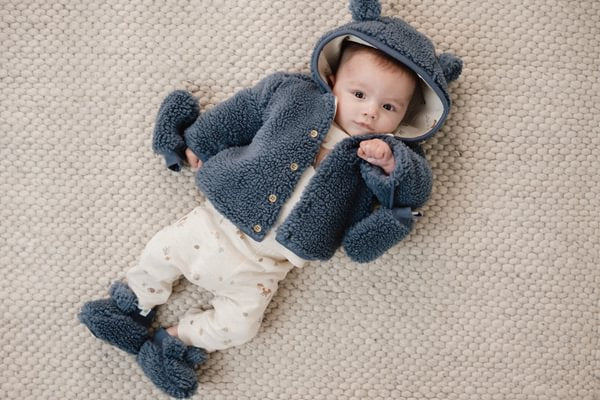 Teddy Mittens Stone Blue | Forest Friends