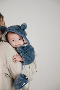 Teddy Cardigan Stone Blue | Forest Friends