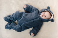 Teddy One Piece Suit Stone Blue | Forest Friends