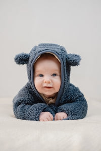 Teddy One Piece Suit Stone Blue | Forest Friends