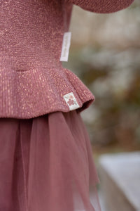 Pink Buttons Knitted Cardigan | Fairy Garden