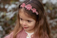 Headbands Set of 2 Pink & Flowers | Fairy Garden