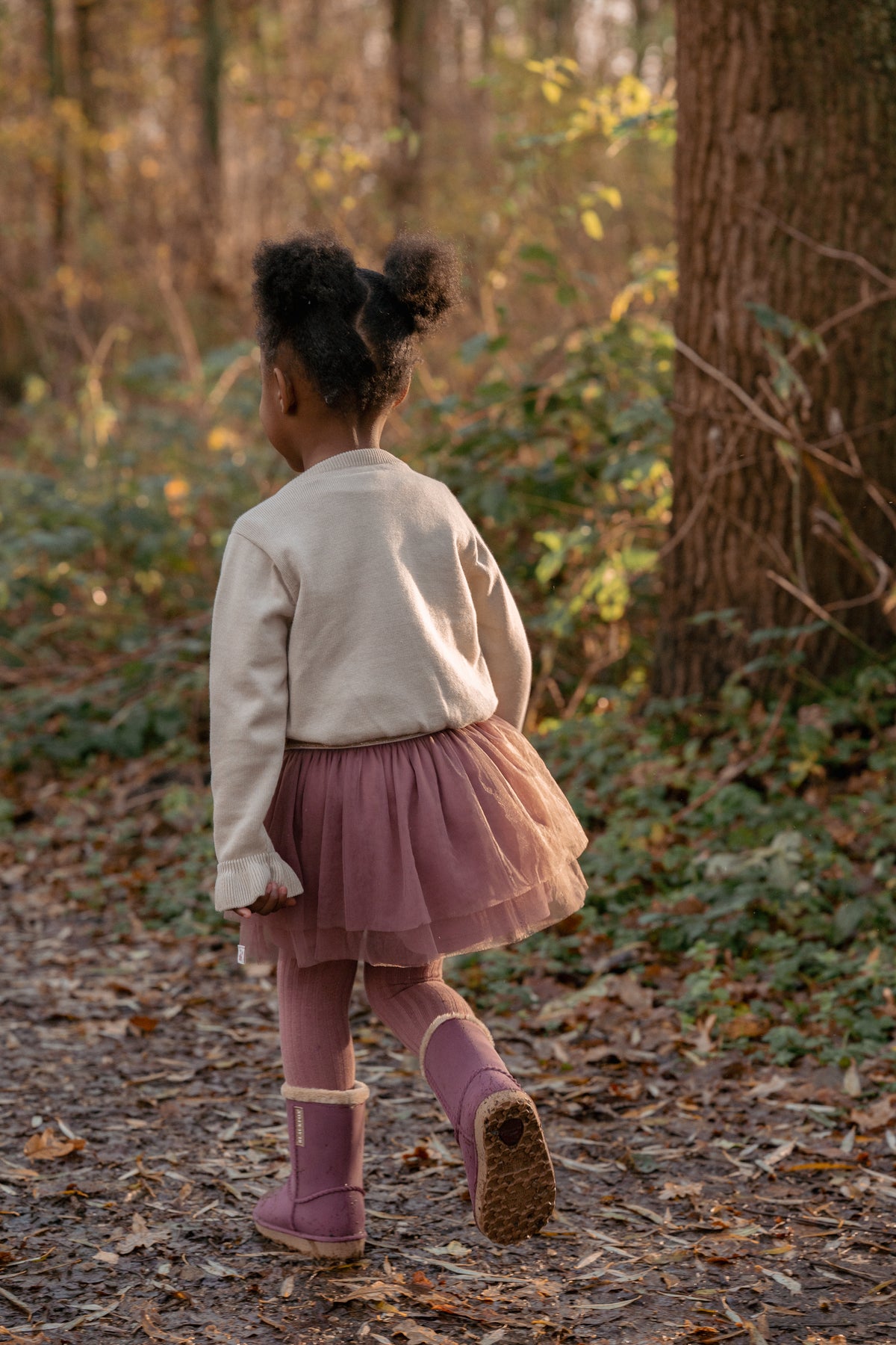 2-pack Tights Pink & Garden Green | Fairy Garden
