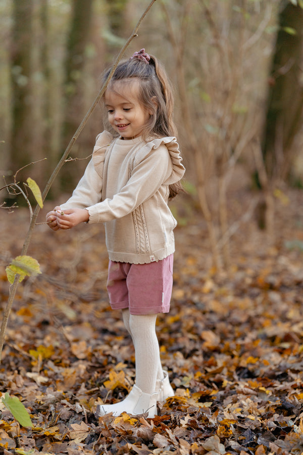 2-Pack Tights Sand & Velvet Rose | Fairy Garden