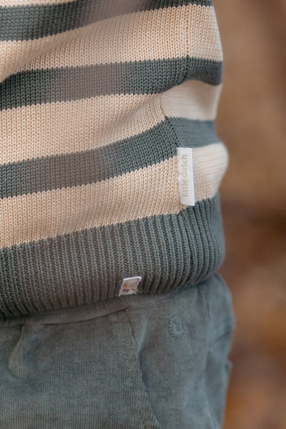 Green Stripe Knitted Sweater | Forest Friends
