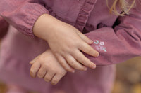 Pink Long Sleeve Corduroy Dress | Fairy Garden