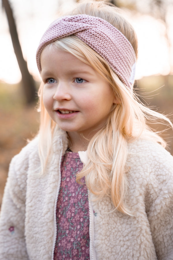Knitted Headband Velvet Rose | Fairy Garden