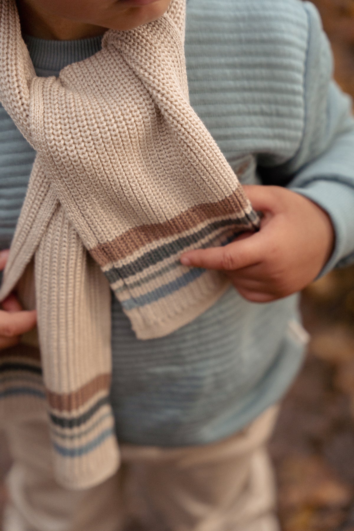 Knitted Scarf Taupe | Forest Friends